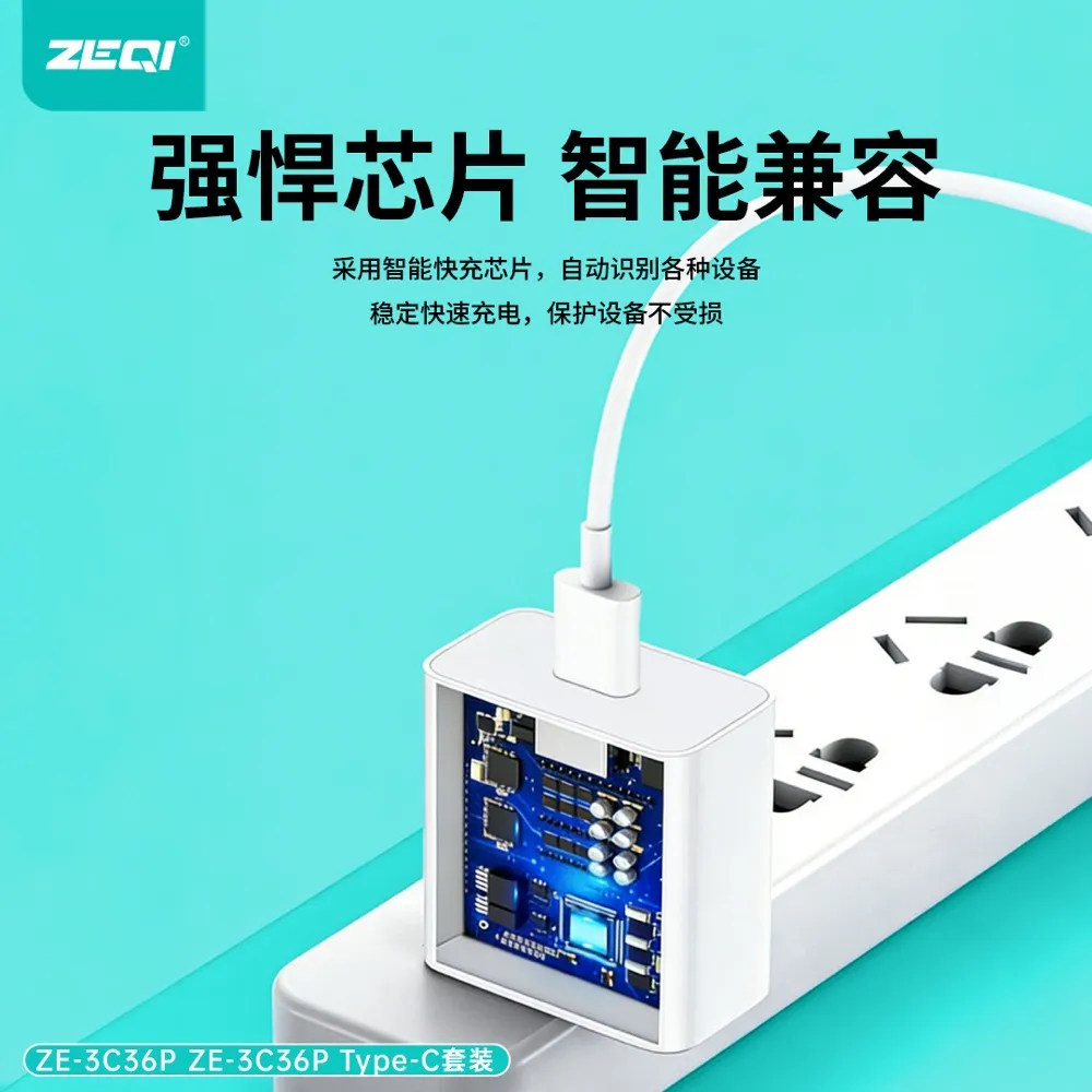 ZE-3C63P/ZE-3C63P-C 快充充电器品质工艺
