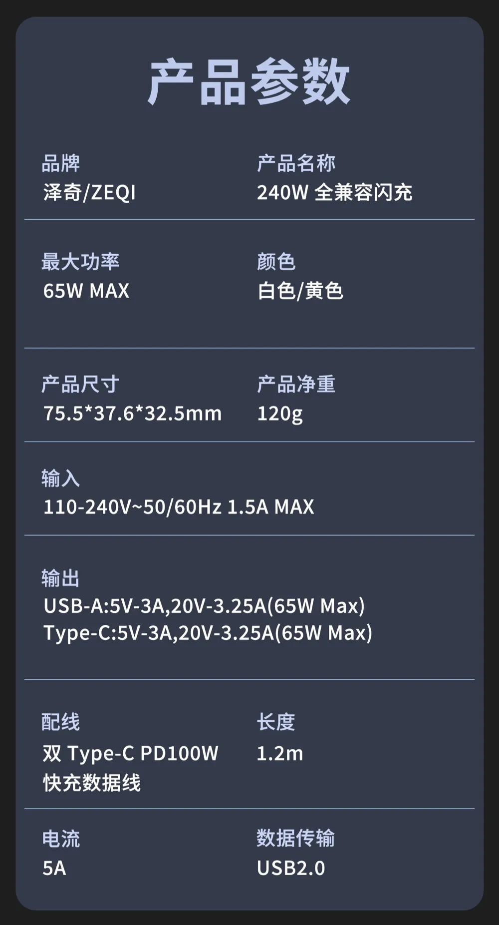 ZE-3C68/ZE-3C68-C 快充充电器安全保护